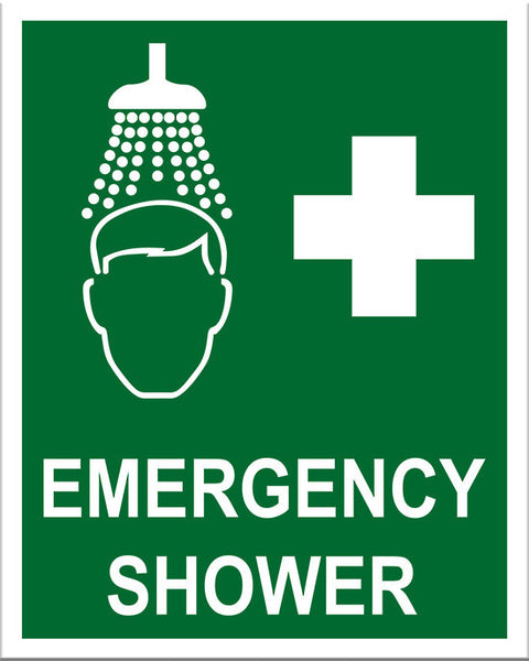 Emergency Shower Sign - Markit Graphics