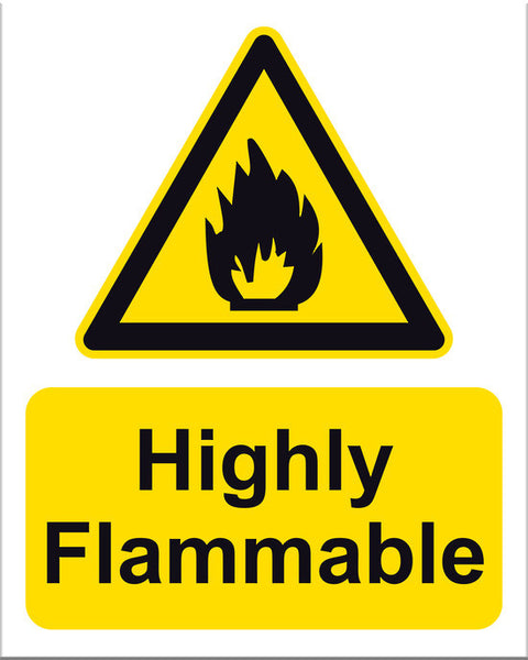 Highly Flammable Sign - Markit Graphics