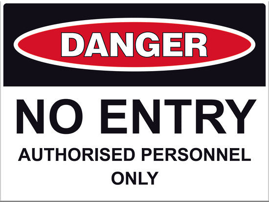 Danger No Entry Sign - Markit Graphics