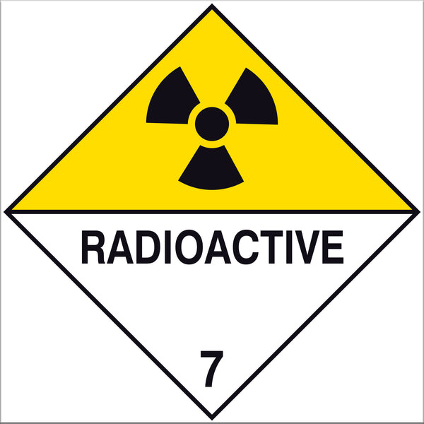 Radioactive Label Signs - 10 Pack